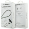 Karl Lagerfeld Universal Cbdy Choupette Charm USB-C/USB-C Cable Lanyard Black - (KLCCUCNMSCKIG)