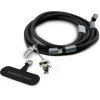 Karl Lagerfeld Universal Cbdy Ikonik Charm USB-C/USB-C Cable Lanyard Black - (KLCCUCNMSCKIK)