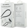 Karl Lagerfeld Universal Cbdy Ikonik Charm USB-C/USB-C Cable Lanyard Black - (KLCCUCNMSCKIK)