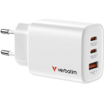 Verbatim Essentials Mains Charger Gan 65W White - (32353)