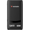 Verbatim Fold n Go Mains Charger Gan 65W Black - (32354)