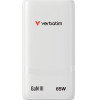 Verbatim Fold n Go Mains Charger Gan 65W White - (32355)