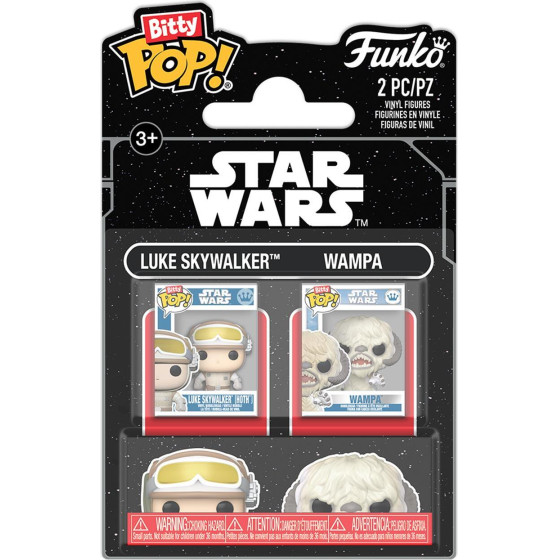 Funko Bitty Pop! 2-Pack Disney: Star Wars - Luke Skywalker & Wampa Vinyl Figures