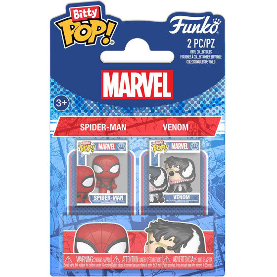Funko Bitty Pop! 2-Pack Marvel: Spider-Man - Spider-Man & Venom Vinyl Figures