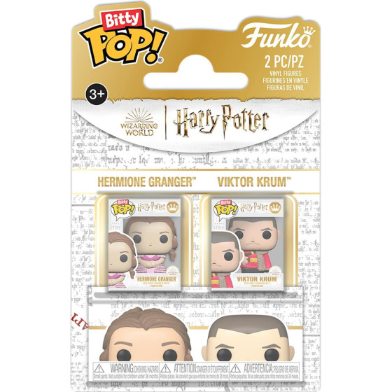 Funko Bitty Pop! 2-Pack: Harry Potter - Hermione Granger & Viktor Krum Vinyl Figures