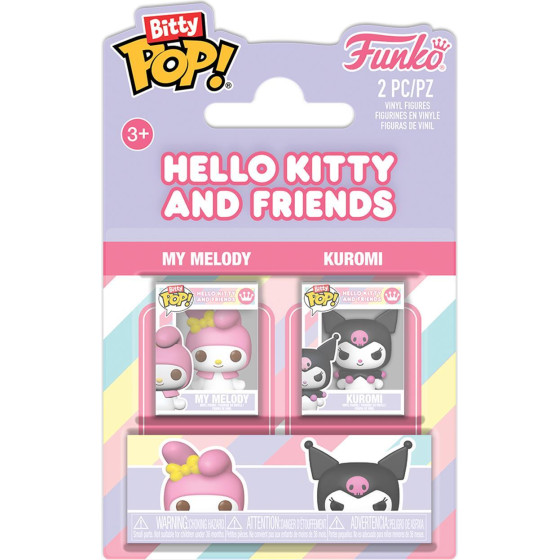 Funko Bitty Pop! 2-Pack: Hello Kitty And Friends - My Melody & Kuromi Vinyl Figures