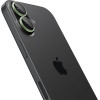 Spigen Camera Cover Optik Pro GLAS.Tr ''Ez FIT'' Camera Protector 2-Pack Iphone 16 / 16 Plus / 17 Green - (AGL10128)