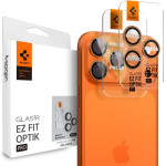 Spigen Camera Cover Optik Pro GLAS.Tr ''Ez FIT'' Camera Protector 2-Pack Iphone 16 Pro / Max / 17 Pro / Max Orange - (AGL10123)