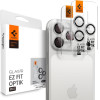 Spigen Camera Cover Optik Pro GLAS.Tr ''Ez FIT'' Camera Protector 2-Pack Iphone 16 Pro / Max / 17 Pro / Max Silver - (AGL10124)