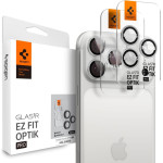 Spigen Camera Cover Optik Pro GLAS.Tr ''Ez FIT'' Camera Protector 2-Pack Iphone 16 Pro / Max / 17 Pro / Max Silver - (AGL10124)