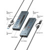 Icy Box 9-IN-1 Led Display Hub With 2xTYPE-C PD100W 1xTYPE-C PD20W, 4xUSB3.2 & TYPE-C/Usb Host Connection Grey - (IB-HUB1743-CPD)