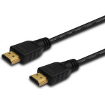 SAVIO Hdmi Cable 3 m, black, gold-Plated connectors, v2.0 High speed, ethernet/3D - (CL-196)