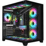 1stPlayer Case ATX - MEGAVIEW MV8 Black - (MV8-TP-BK)