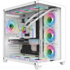 1stPlayer Case ATX - MEGAVIEW MV8 White - (MV8-TP-WH)