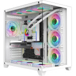 1stPlayer Case ATX - MEGAVIEW MV8 White - (MV8-TP-WH)
