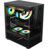 1stPlayer Case ATX - MIKU Mi7-A Black - Reversed fans included - (Mi7-A-BK-2F1R-1F1)