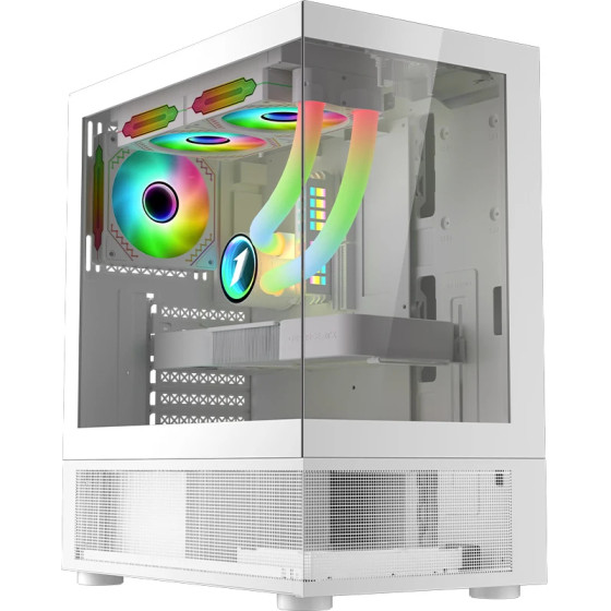 1stPlayer Case ATX - MIKU Mi7-A White - Reversed fans included - (Mi7-A-WH-2F1R-W-1F1-W)