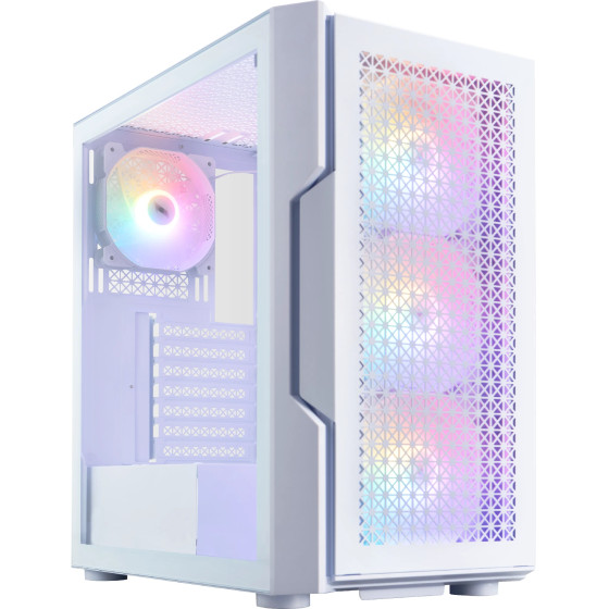 1stPlayer Case ATX - TRILOBITE T7 White - 4 fans included - (T7-WH-4F1-W)