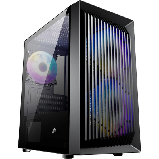 1stPlayer Case mATX - BS-2 - 3 fans included - (BS-2-3F1-BK)