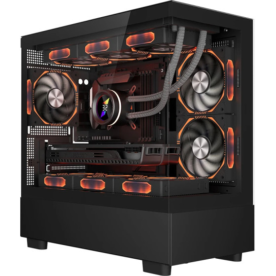 1stPlayer Case mATX - MIKU Mi5 Black - (Mi5-BK)