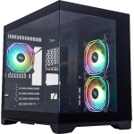 1stPlayer Case mATX - MV6-TP Black - 3 fans included - (MV6-TP-BK-2FB7R-1FB7)