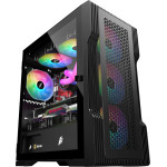 1stPlayer Case mATX - TRILOBITE T3 Mesh Black - (T3-BK-4F1)