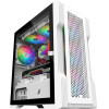 1stPlayer Case mATX - TRILOBITE T3 Mesh White - (T3-WH-4F1)