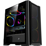 1stPlayer Case mATX - TRILOBITE T4 Mesh Black - (T4-BK-4F1)