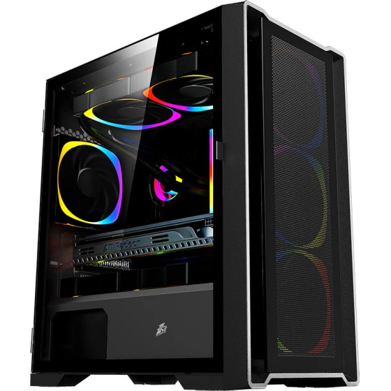 1stPlayer Case mATX - TRILOBITE T4 Mesh Black - (T4-BK-4F1)