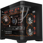 1stPlayer Case mATX - UV6 Black - (UV6-BK)