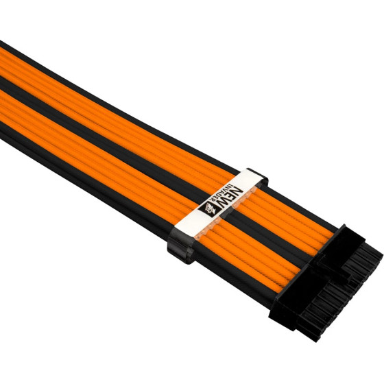 1stPlayer Custom Modding Cable Kit Black/Orange - ATX24P, EPS, PCI-e - (BOR-001)