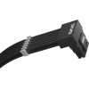 1stPlayer Custom Sleeved Modding Cable Black - PCIe 5.0 12VHPWR M/M - (FM2-B-BK)