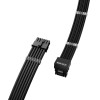 1stPlayer Custom Sleeved Modding Cable Black - PCIe 5.0 12VHPWR M/M - (FM2-B-BK)