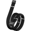 1stPlayer Custom Sleeved Modding Cable Black - PCIe 5.0 12VHPWR M/M - (FM2-B-BK)