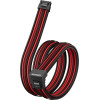 1stPlayer Custom Sleeved Modding Cable Black/Red - PCIe 5.0 12VHPWR M/M - (FM2-B-BR)