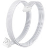 1stPlayer Custom Sleeved Modding Cable White - PCIe 5.0 12VHPWR M/M - (FM2-B-WH)