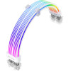 1stPlayer Extension Modding Cable PCIe 6+2PIN Addressable RGB White - (NC2-8P-WH)