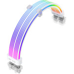 1stPlayer Extension Modding Cable PCIe 6+2PIN Addressable RGB White - (NC2-8P-WH)