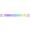 1stPlayer Extension Modding Cable PCIe 6+2PIN Addressable RGB White - (NC2-8P-WH)