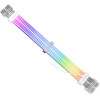1stPlayer Extension Modding Cable PCIe 6+2PIN Addressable RGB White - (NC2-8P-WH)