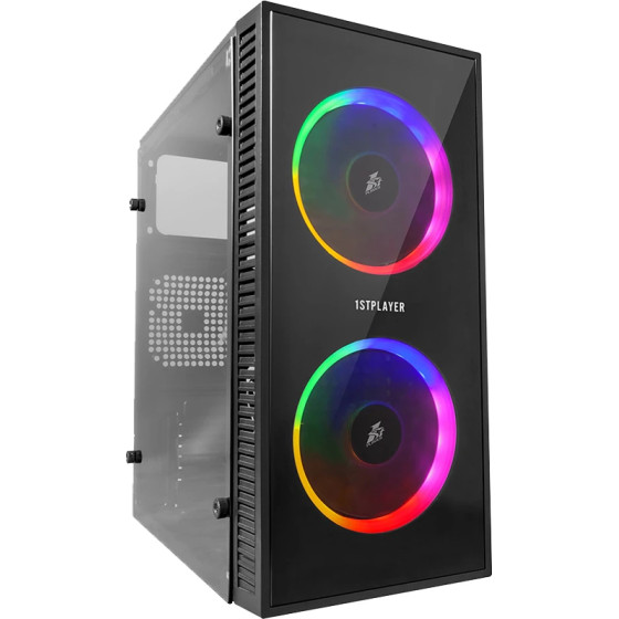 1stPlayer Gaming Case mATX - X1 RGB - 3 Fans included - (X1-3F1)