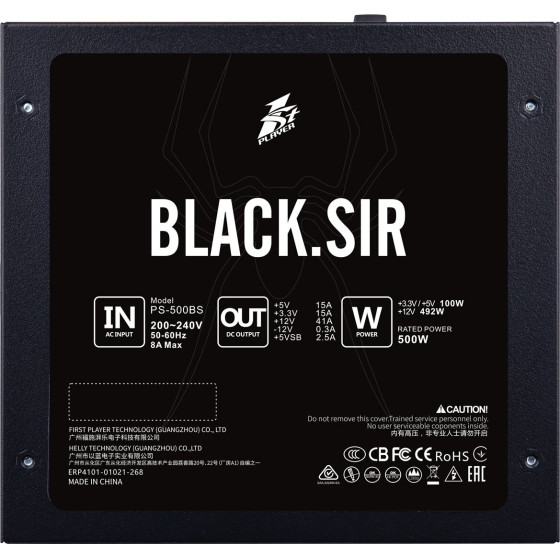 1stPlayer PSU 500W APFC - (PS-500BS)
