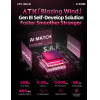 ATK Professional Gaming Mechanical Keyboard RS6 - 8K, Gateron Jade Pro Switches [Linear] - White - (RS6-WH-GJP)