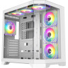 Gamemax Case ATX - HYPE-A White - 4 x 120 mm Addressable RGB fans - (GM-HYPE-A-WH)