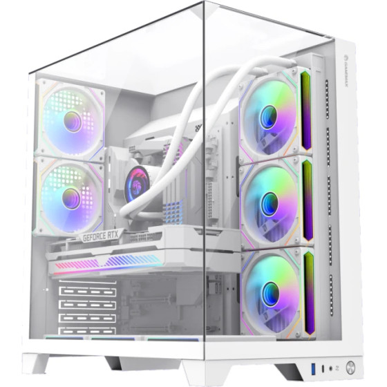 Gamemax Case ATX - Infinity Plus White - (GM-14100902729)