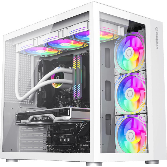 Gamemax Case ATX - Infinity White - (GM-14100901520)
