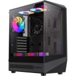 Gamemax Case ATX - Vista COC AB - 5 x 120 mm A-RGB Fans, MB Plate COC Fan - (GM-VISTA-COC-AB)