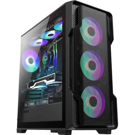 Gamemax Case EATX - SIEGE Black - Addressable RGB - (GM-14100901687)