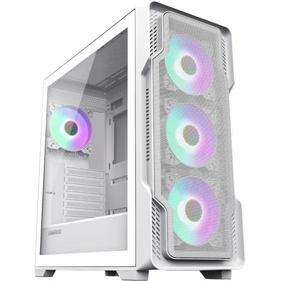 Gamemax Case EATX - SIEGE White - Addressable RGB - (GM-14100901688)