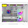 Gamemax Case mATX - HYPE-M White - 3 x 120 mm Addressable RGB fans - (GM-14100902477)